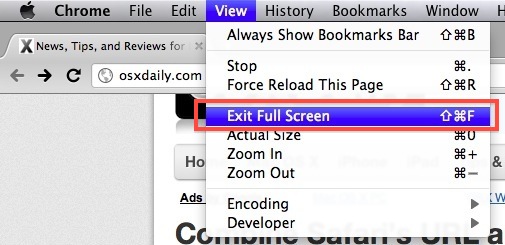 chrome browser for mac full screen